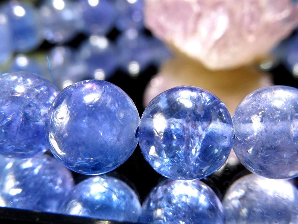 タンザナイト ブレスレット 誕生石 ブルーゾイサイト 宝石