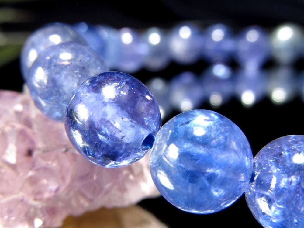 タンザナイト ブレスレット 誕生石 ブルーゾイサイト 宝石