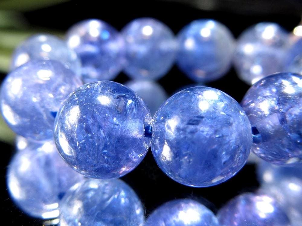 タンザナイト ブレスレット 誕生石 ブルーゾイサイト 宝石