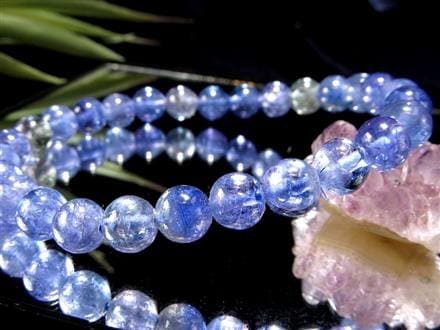 タンザナイト ブレスレット 誕生石 ブルーゾイサイト 宝石