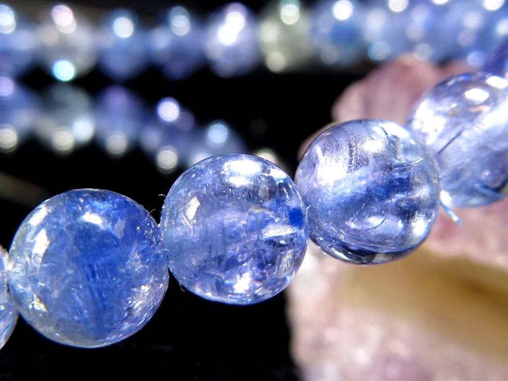 タンザナイト ブレスレット 誕生石 ブルーゾイサイト 宝石