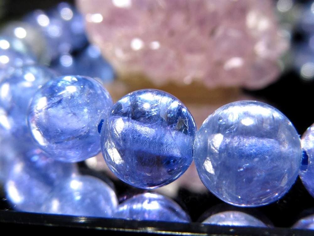 タンザナイト ブレスレット 誕生石 ブルーゾイサイト 宝石