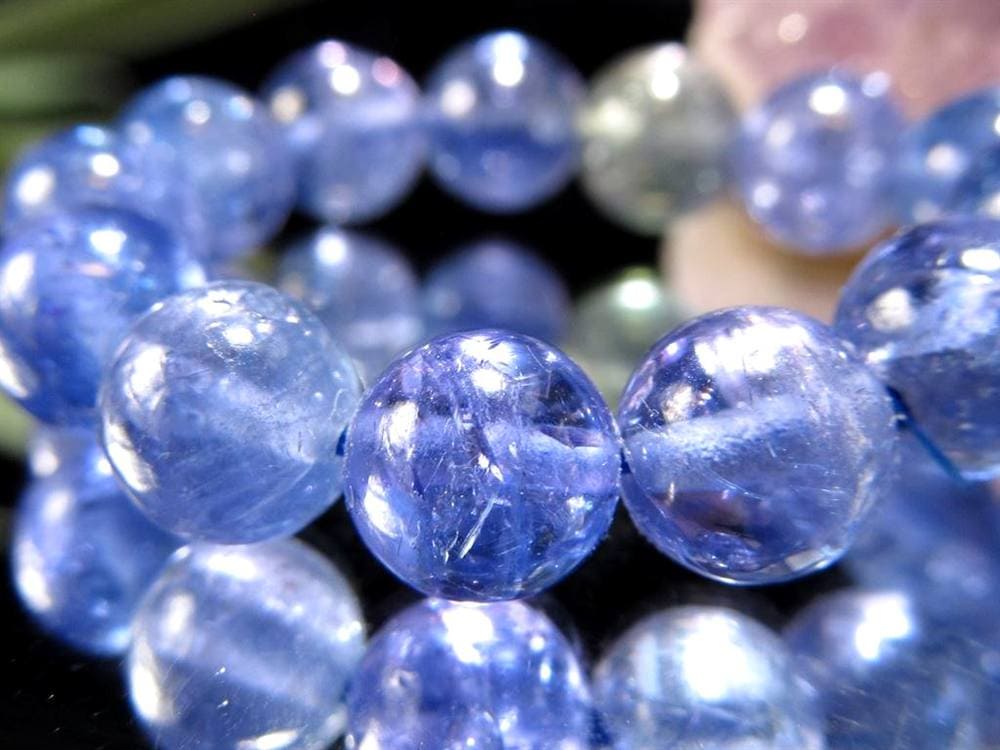 タンザナイト ブレスレット 誕生石 ブルーゾイサイト 宝石