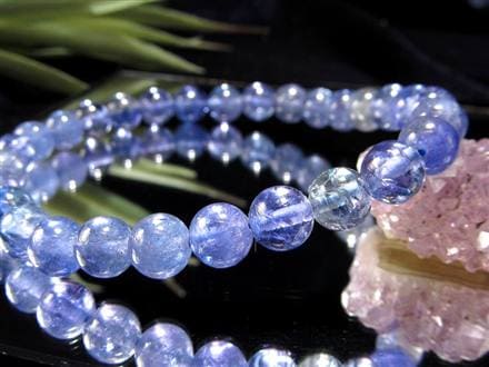 タンザナイト ブレスレット 誕生石 ブルーゾイサイト 宝石