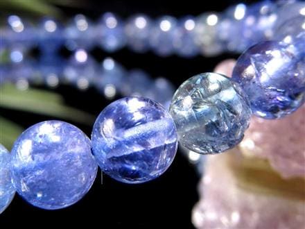 タンザナイト ブレスレット 誕生石 ブルーゾイサイト 宝石