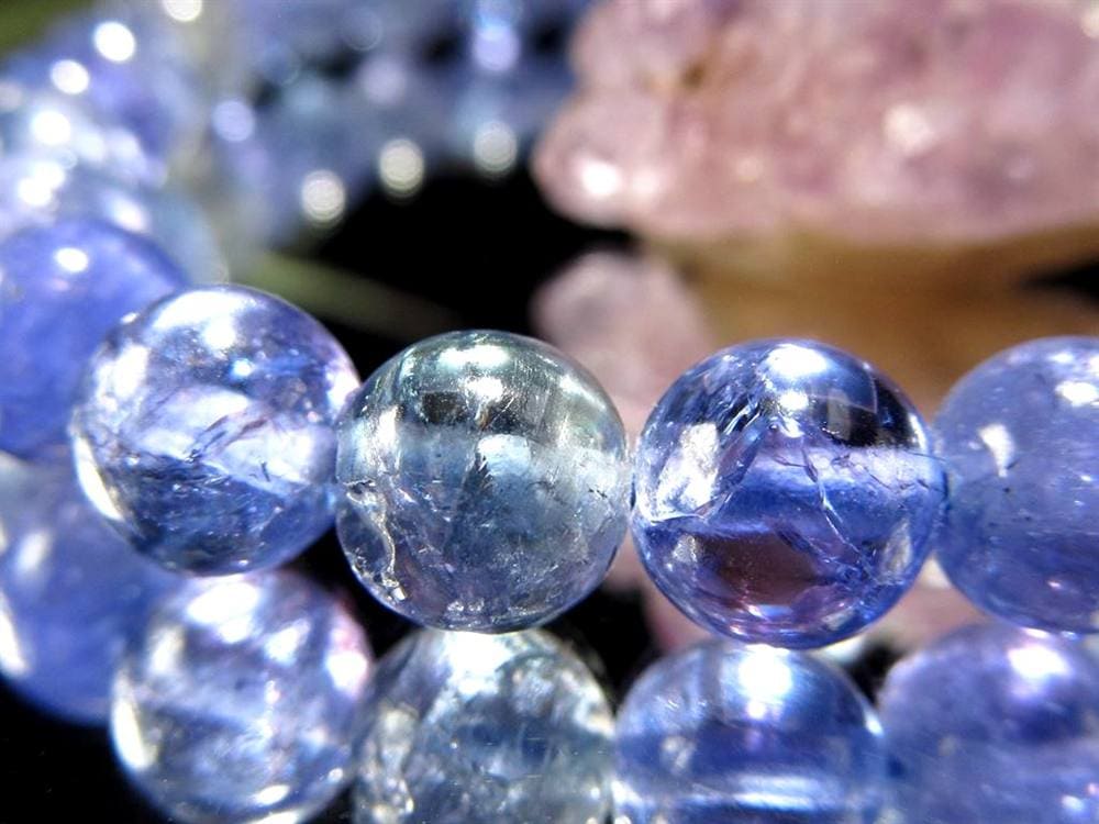 タンザナイト ブレスレット 誕生石 ブルーゾイサイト 宝石