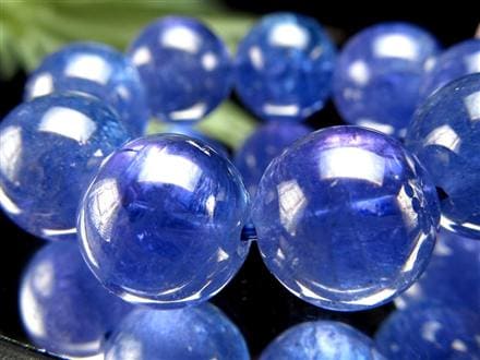 タンザナイト ブレスレット 誕生石 ブルーゾイサイト 宝石