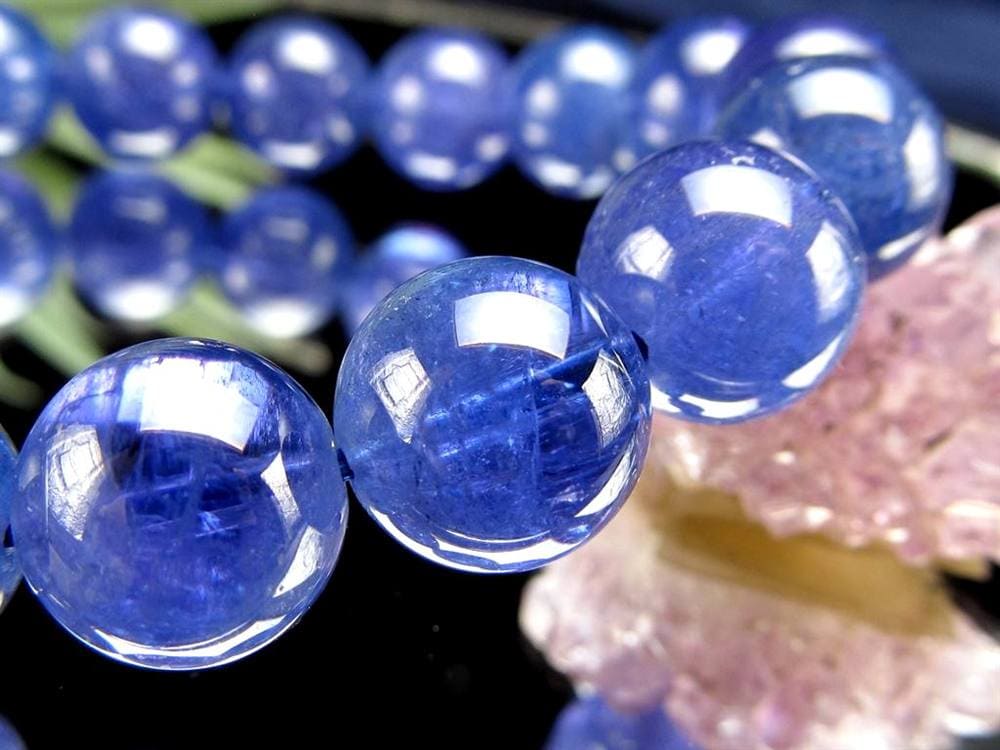 タンザナイト ブレスレット 誕生石 ブルーゾイサイト 宝石