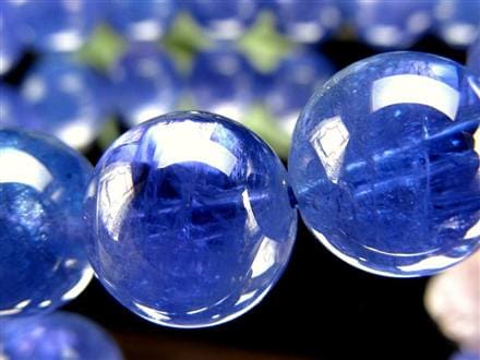 タンザナイト ブレスレット 誕生石 ブルーゾイサイト 宝石