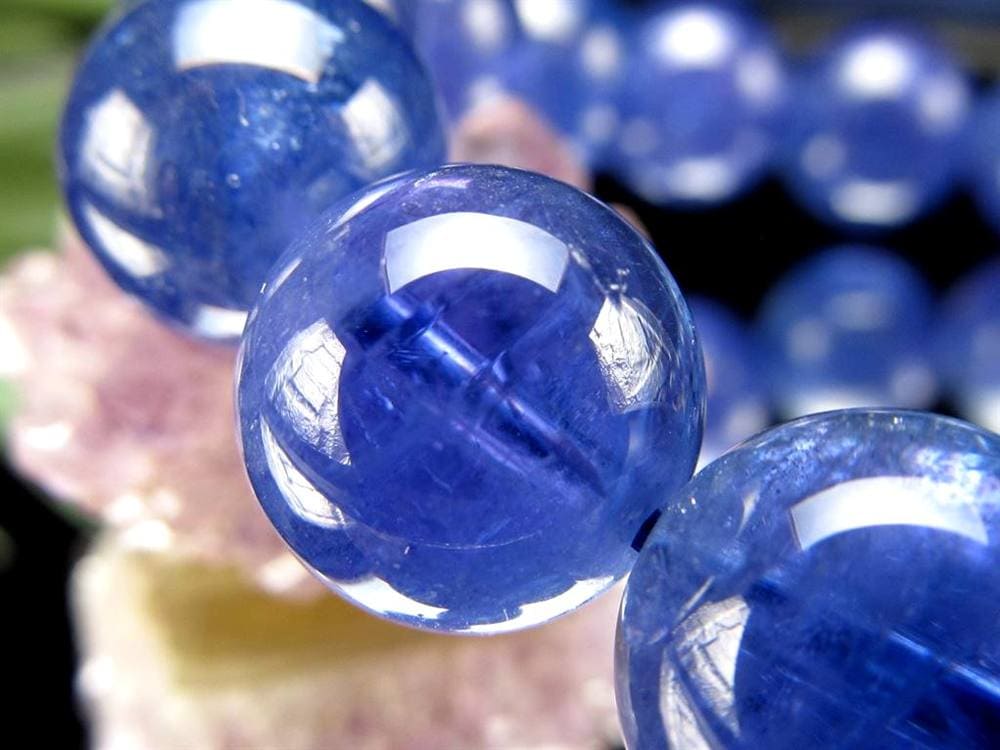 タンザナイト ブレスレット 誕生石 ブルーゾイサイト 宝石