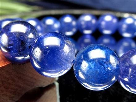 タンザナイト ブレスレット 誕生石 ブルーゾイサイト 宝石