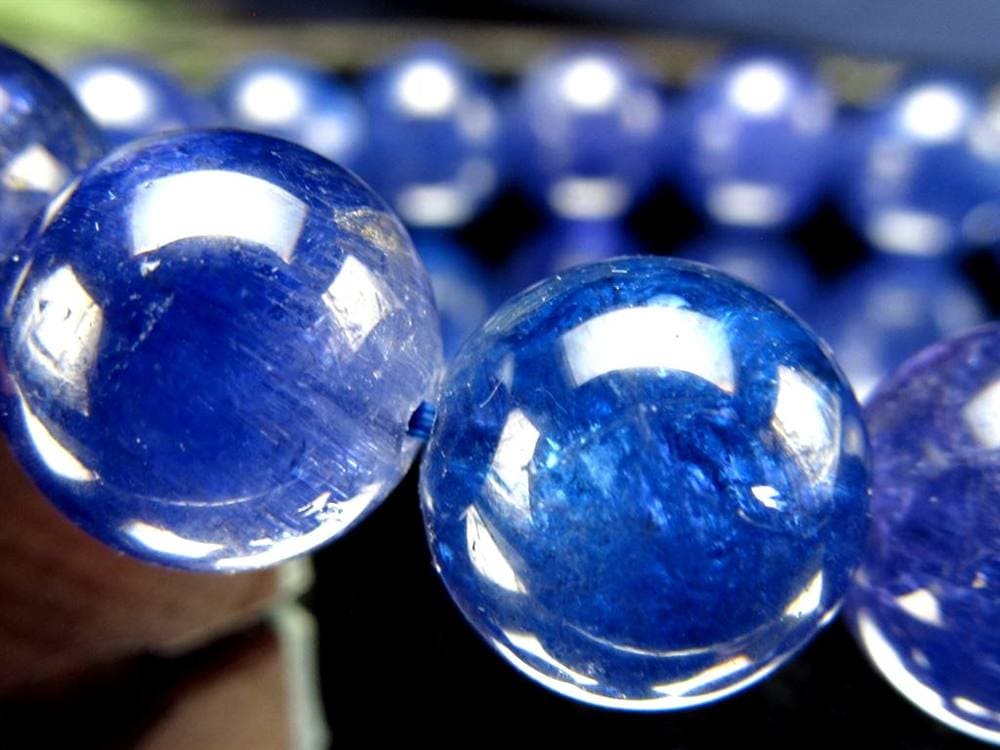 タンザナイト ブレスレット 誕生石 ブルーゾイサイト 宝石