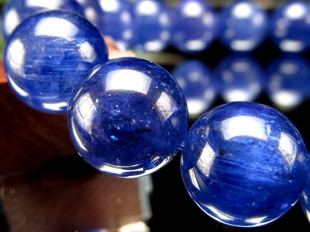 タンザナイト ブレスレット 誕生石 ブルーゾイサイト 宝石