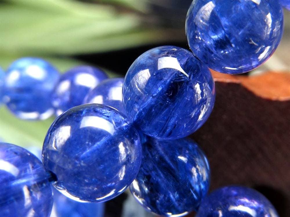 タンザナイト ブレスレット 誕生石 ブルーゾイサイト 宝石