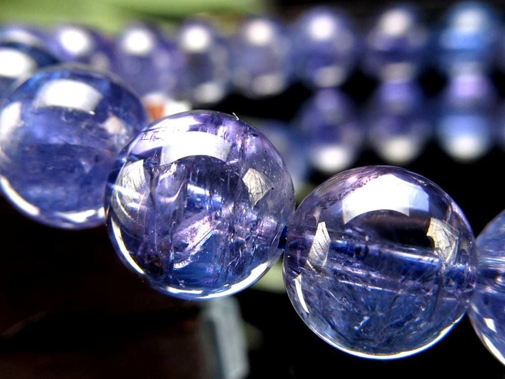 タンザナイト ブレスレット 誕生石 ブルーゾイサイト 宝石