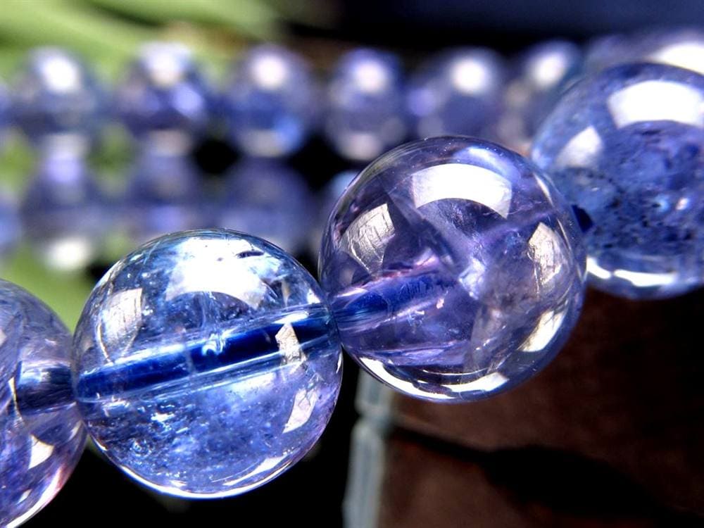 タンザナイト ブレスレット 誕生石 ブルーゾイサイト 宝石