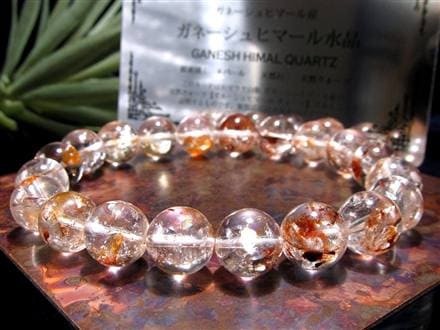 ガネーシュヒマール ヒマラヤ 水晶 ブレスレット ヒンドゥン