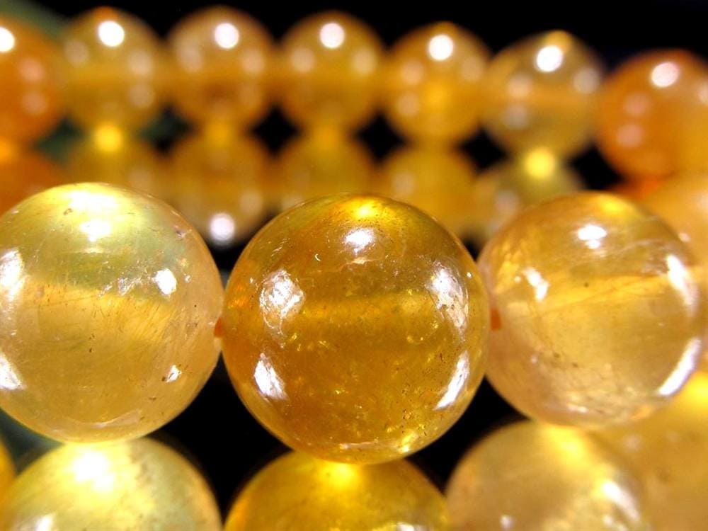 プクラジストーン イエローサファイア サファイア 誕生石 ブレスレット