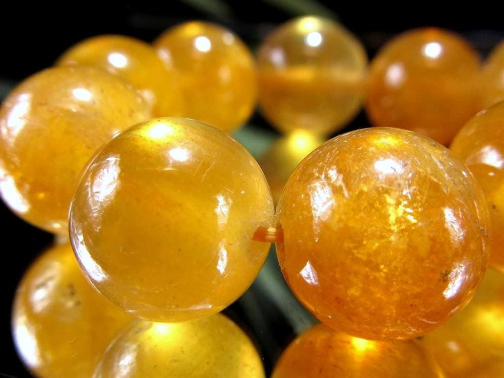 プクラジストーン イエローサファイア サファイア 誕生石 ブレスレット