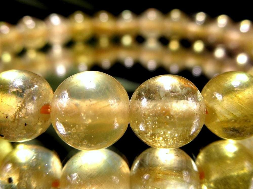 プクラジストーン イエローサファイア サファイア 誕生石 ブレスレット