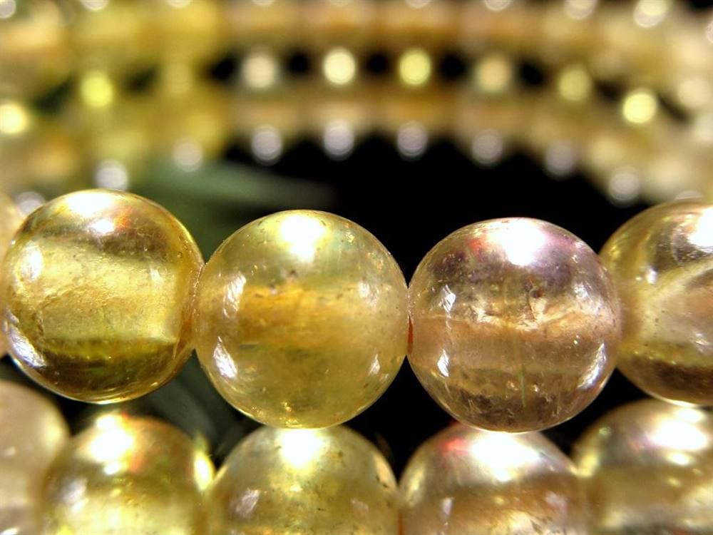 プクラジストーン イエローサファイア サファイア 誕生石 ブレスレット