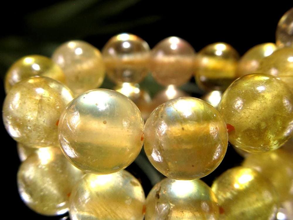 プクラジストーン イエローサファイア サファイア 誕生石 ブレスレット