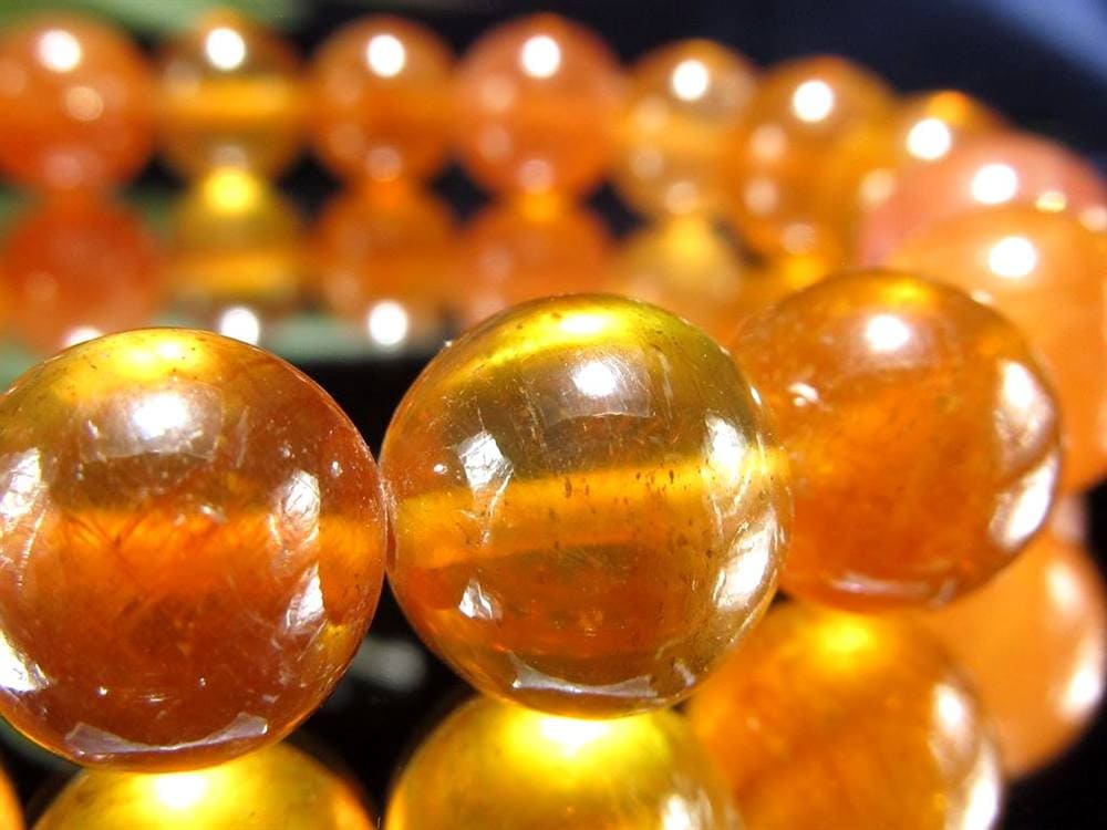 プクラジストーン イエローサファイア サファイア 誕生石 ブレスレット