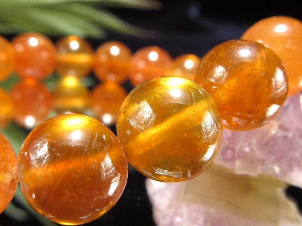 プクラジストーン イエローサファイア サファイア 誕生石 ブレスレット