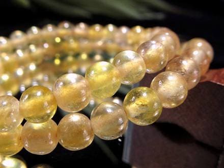 プクラジストーン イエローサファイア サファイア 誕生石 ブレスレット