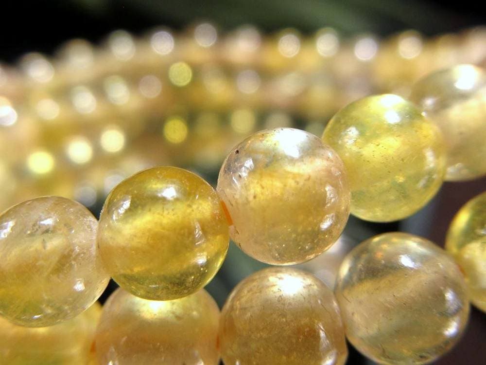 プクラジストーン イエローサファイア サファイア 誕生石 ブレスレット