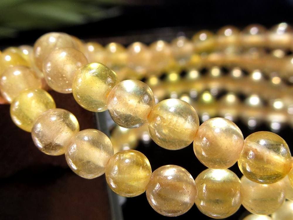 プクラジストーン イエローサファイア サファイア 誕生石 ブレスレット