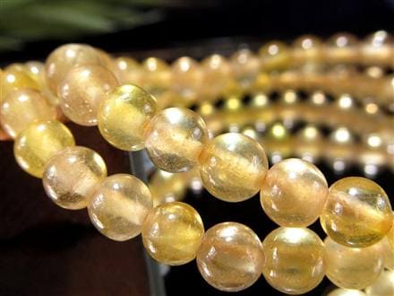 プクラジストーン イエローサファイア サファイア 誕生石 ブレスレット