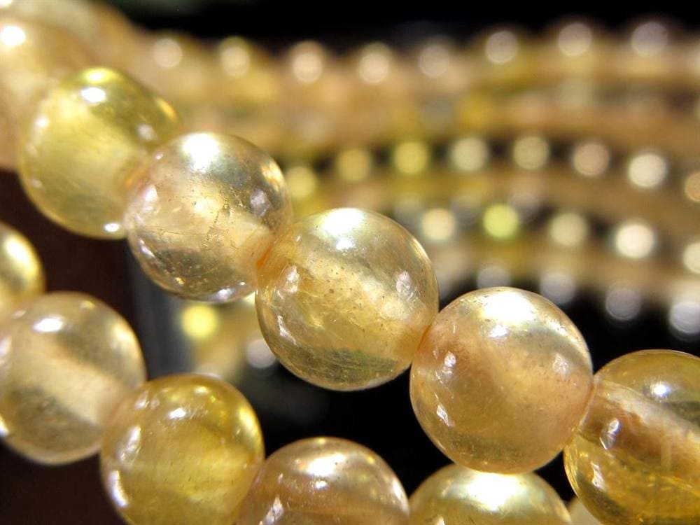 プクラジストーン イエローサファイア サファイア 誕生石 ブレスレット