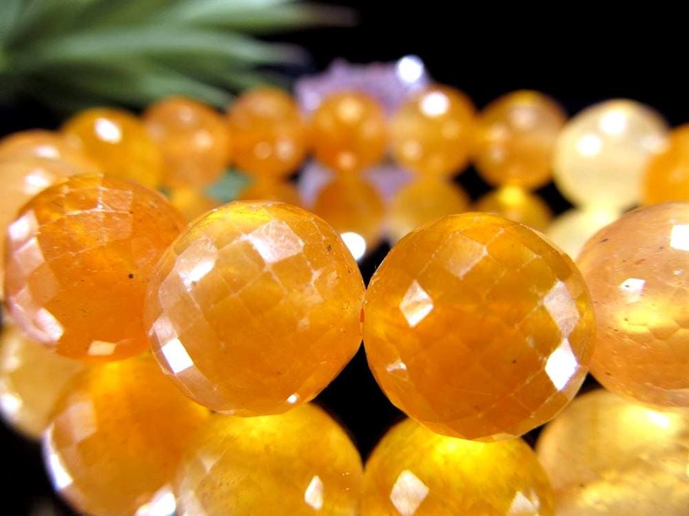 プクラジストーン イエローサファイア サファイア 誕生石 ブレスレット