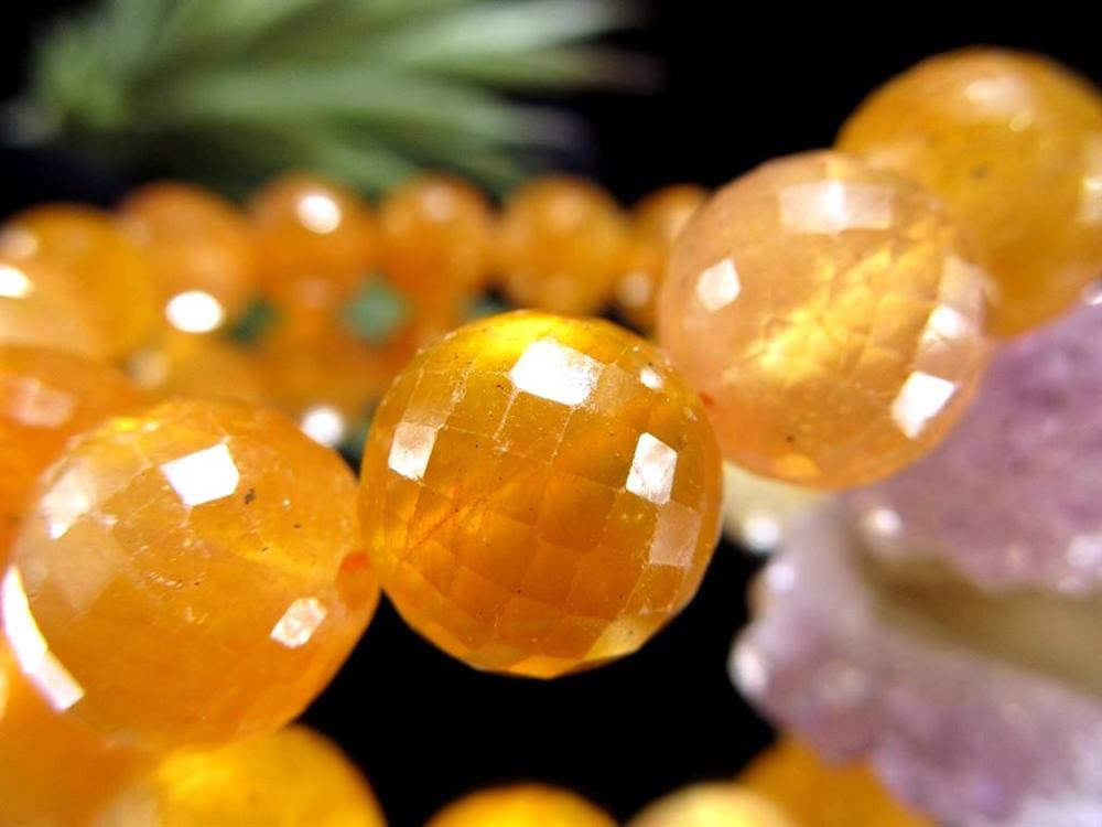 プクラジストーン イエローサファイア サファイア 誕生石 ブレスレット