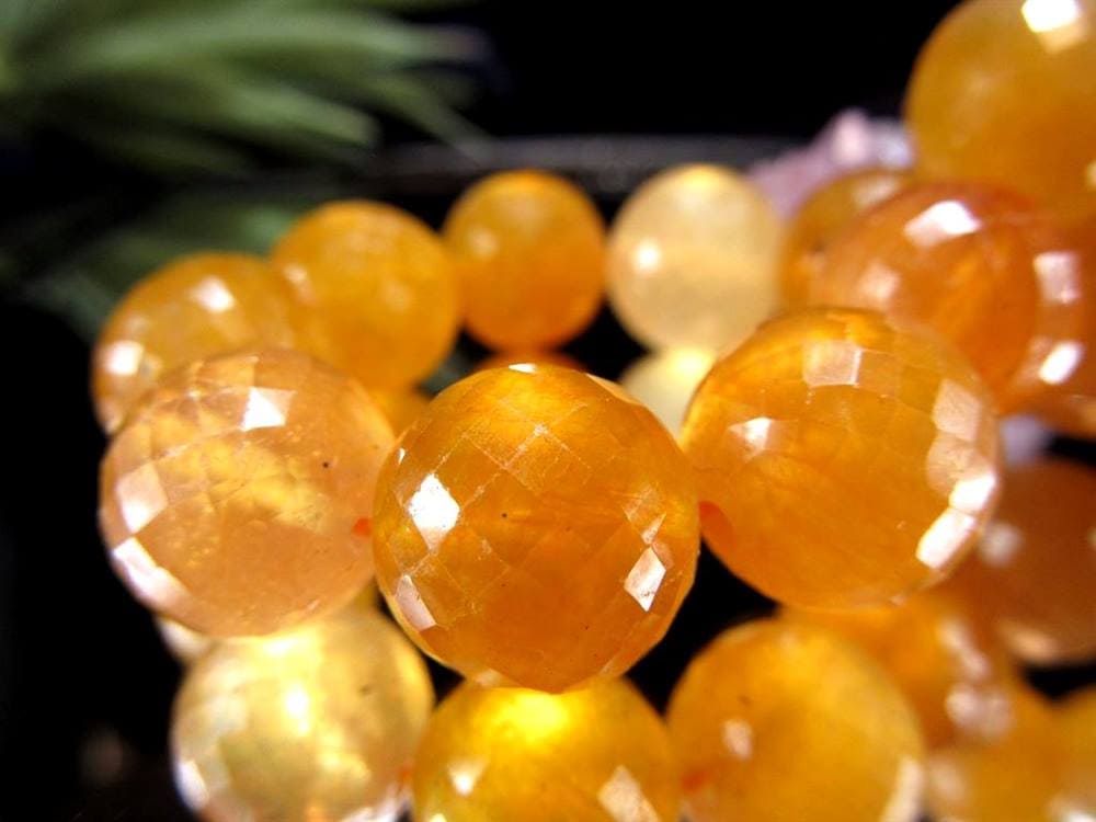 プクラジストーン イエローサファイア サファイア 誕生石 ブレスレット