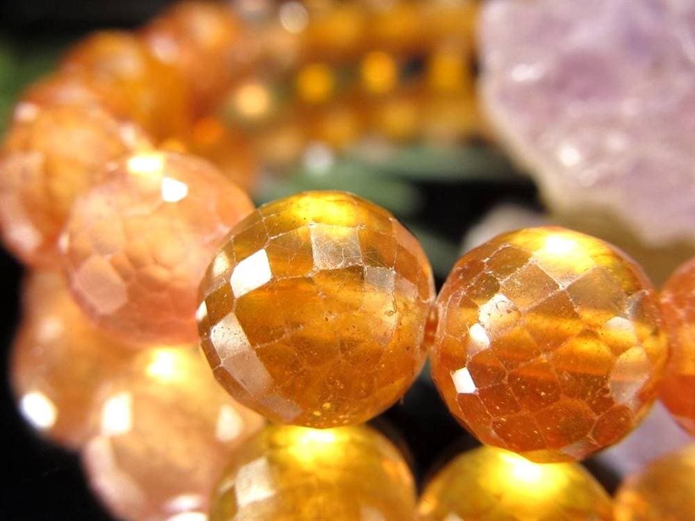 プクラジストーン イエローサファイア サファイア 誕生石 ブレスレット