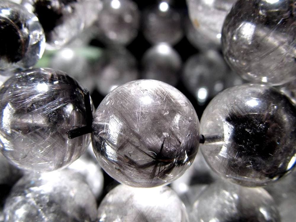 プラチナルチルクォーツ ブレスレット プラチナルチル ルチルレイテッドクォーツ ブルッカイト