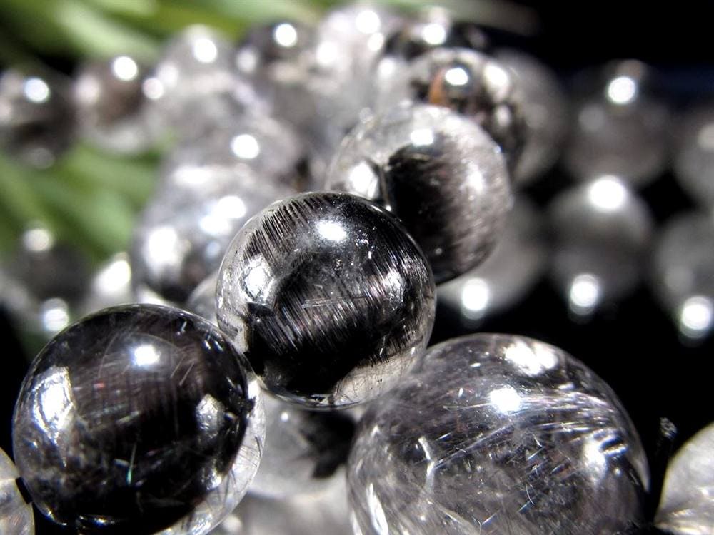 プラチナルチルクォーツ ブレスレット プラチナルチル ルチルレイテッドクォーツ ブルッカイト