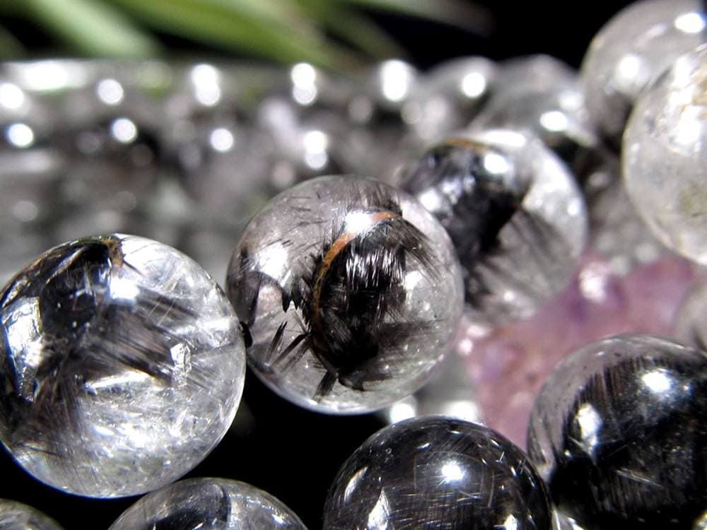 プラチナルチルクォーツ ブレスレット プラチナルチル ルチルレイテッドクォーツ ブルッカイト