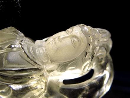 観音 置物 シトリン 彫刻 仏教