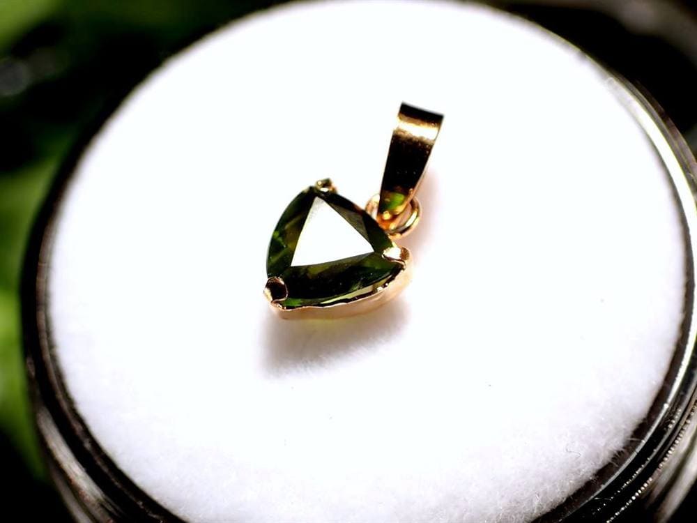 エンスタタイト ペンダントトップ 頑火輝石 18金 アクセサリー