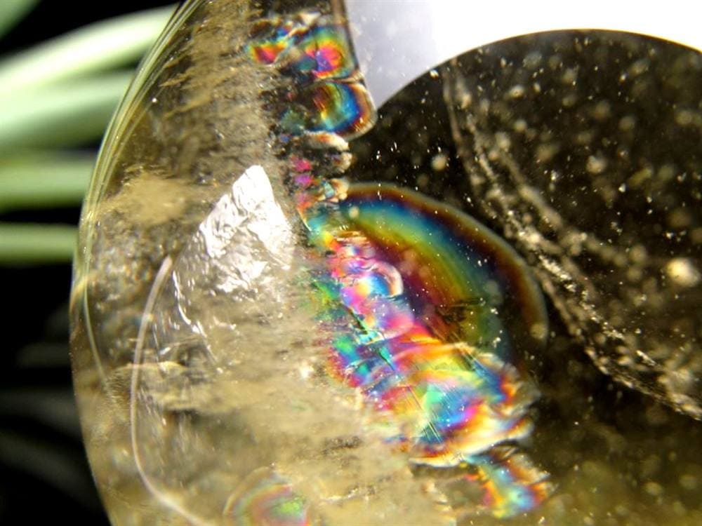 シトリン 黄水晶 丸玉 置物 金運 スフィア