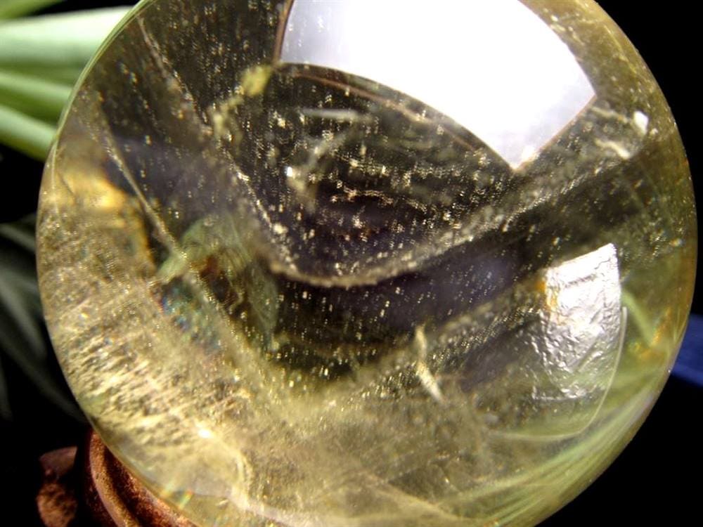 シトリン 黄水晶 丸玉 置物 金運 スフィア