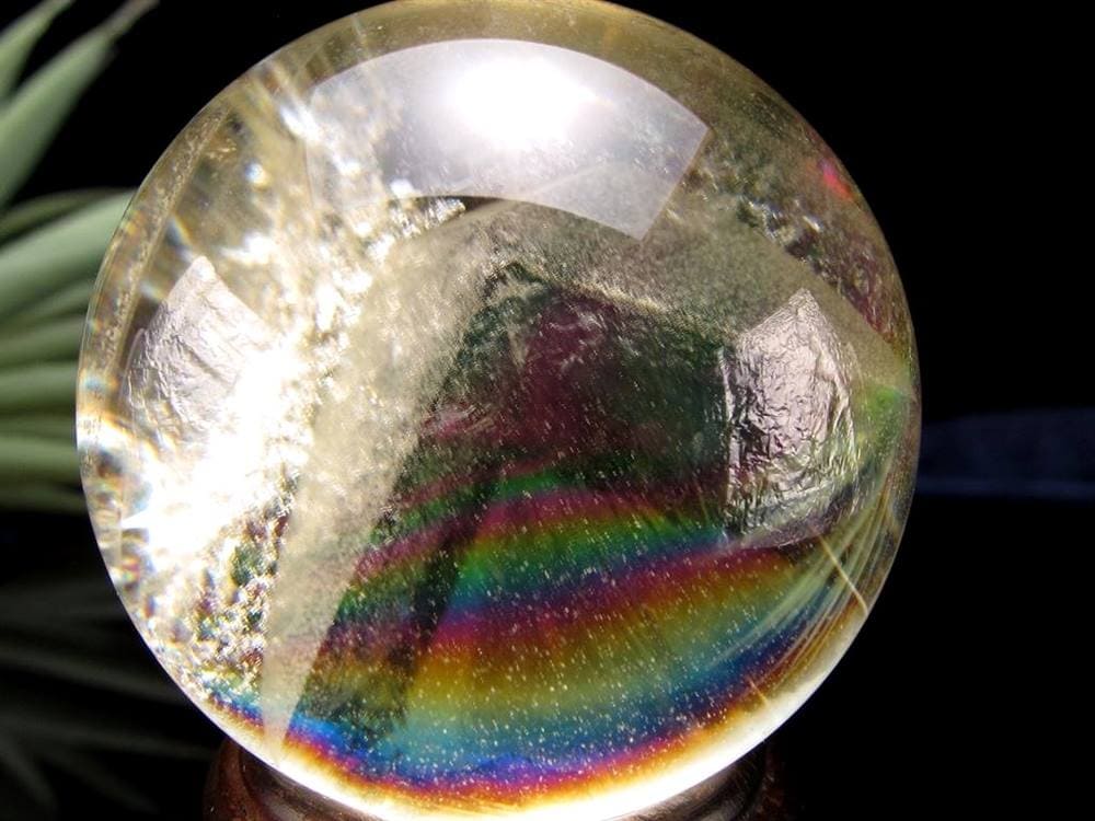 シトリン 黄水晶 丸玉 置物 金運 スフィア