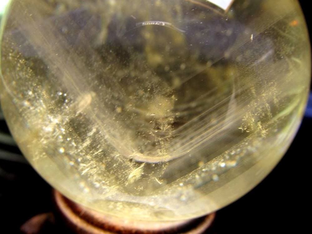 シトリン 黄水晶 丸玉 置物 金運 スフィア