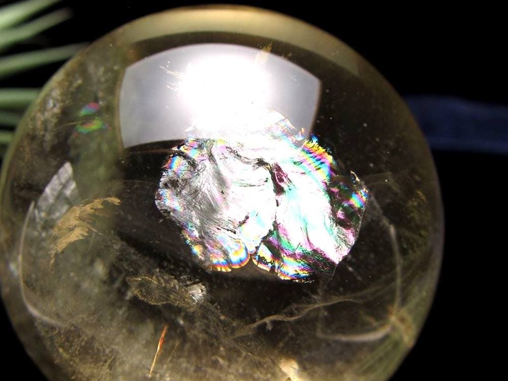 シトリン 黄水晶 丸玉 置物 金運 スフィア