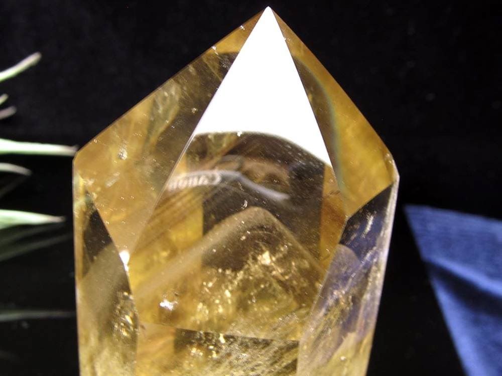 シトリン 黄水晶 丸玉 置物 金運 スフィア