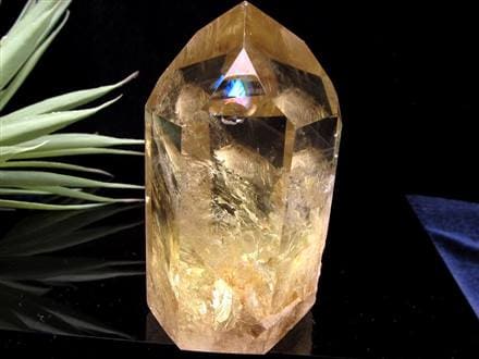 シトリン 黄水晶 丸玉 置物 金運 スフィア