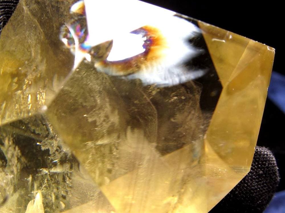シトリン 黄水晶 丸玉 置物 金運 スフィア